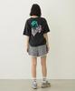 Milkfed Casual Glitter Melty Cherries Tee in Charcoal Women's S/S