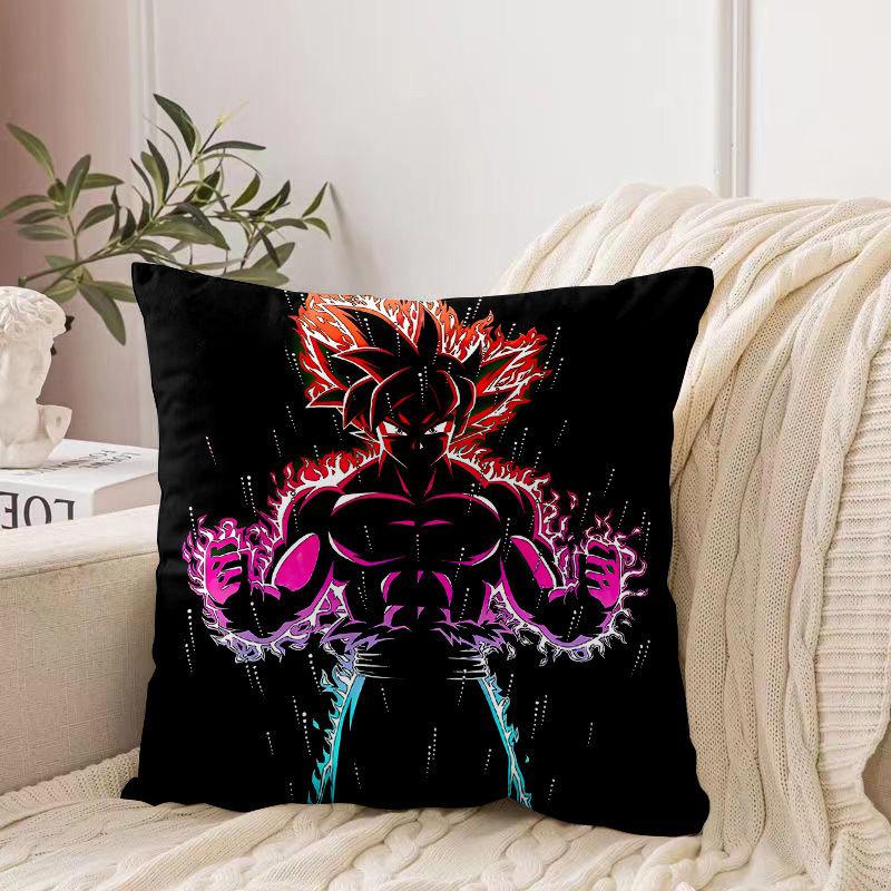 Kissenbezug mit Dragon Ball-Motiv und Cartoon-Print – Ein Traum für Anime-Fans! Anime-Accessoires und Deko-Geschenke