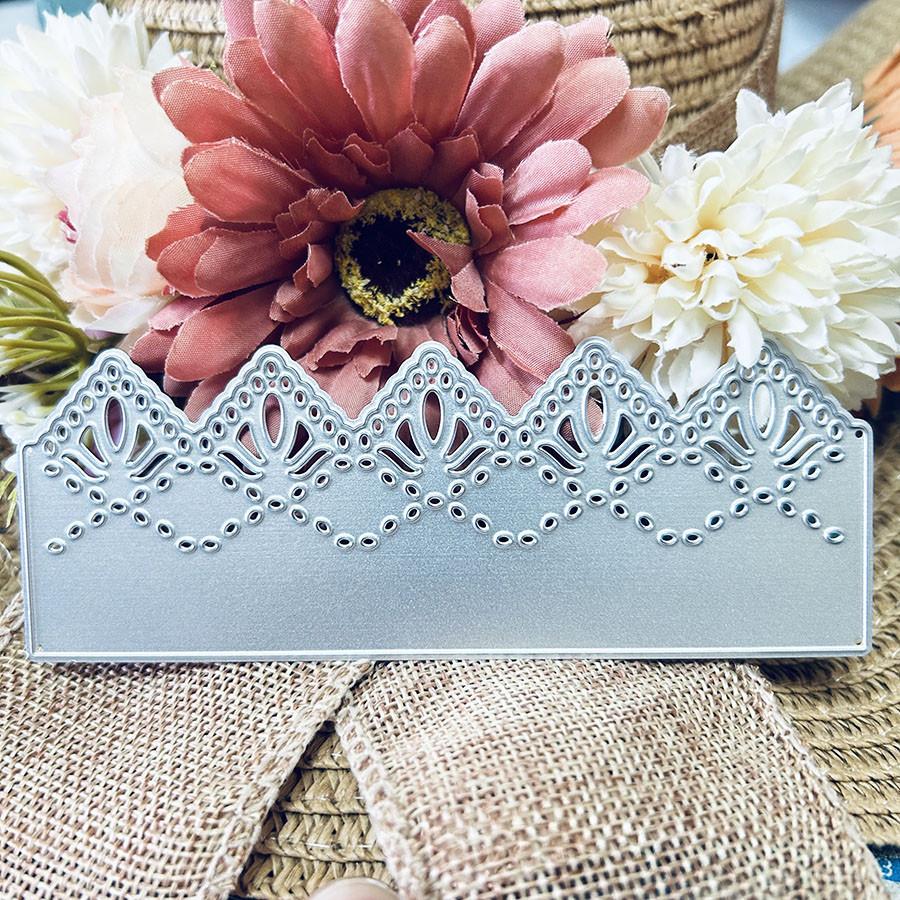 Maple Leaf Lace Edge Border Metal Cutting Dies for DIY Scrapbooking Album Embossing Paper Cards Decorative Crafts