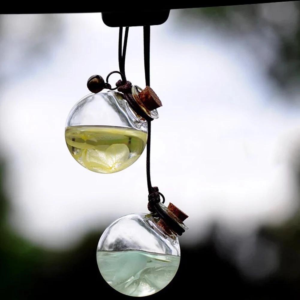 Auto Lufterfrischer Hängender Parfüm Anhänger Flasche Mit Blume Auto Ätherische Öle Parfümflasche Diffusor Automobil Ornamente