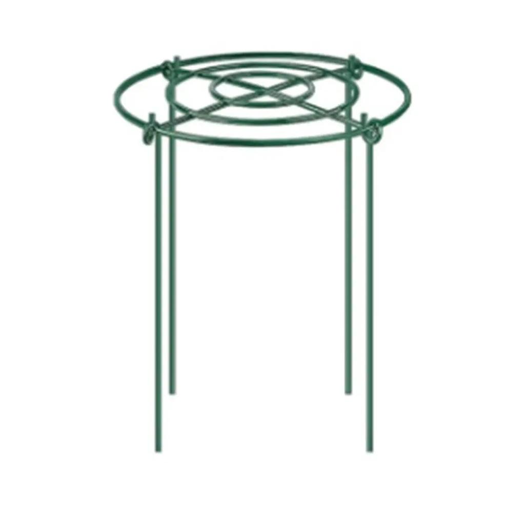 30cm Metal Garden Plant Support Stakes Round Peony Support Ring Cage For Indoor Outdoor Plants Garden Tools, 3Pcs
