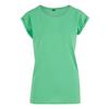Build Your Brand Womens/Ladies Cotton Extended Shoulder T-Shirt
