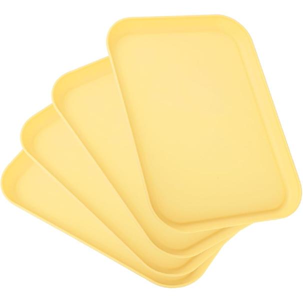 Wood Grain Plastic Serving Platters and Trays,Serving Dishes for Entertaining,Platters Serving Food,Appetizer Serving Trays for