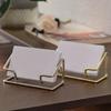 Metal Name Card Stand Rustproof Photo Stand Simple Card Display Stand  Hotel Reception