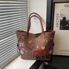 Borsa Tote Cartone Animato Grande Capacità PU Moda Casual Borsa a Mano per Uso Quotidiano