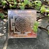 2 Stück X 999 Silber Hinduistisches Religiöses Shri Shree Sri Meru Yantra Yantram Tempel Pooja Hinduistische Religion 2,2 Zoll, 4,5 Gramm