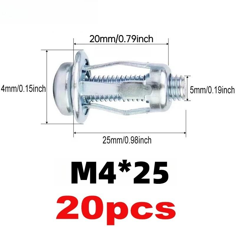 M4 M6 Jack Nuts Screw Petal Screws Anchors Metal Rivet Petal Expansion Plugs Lock Bolt Board Wall Fastener Expansion Clamp