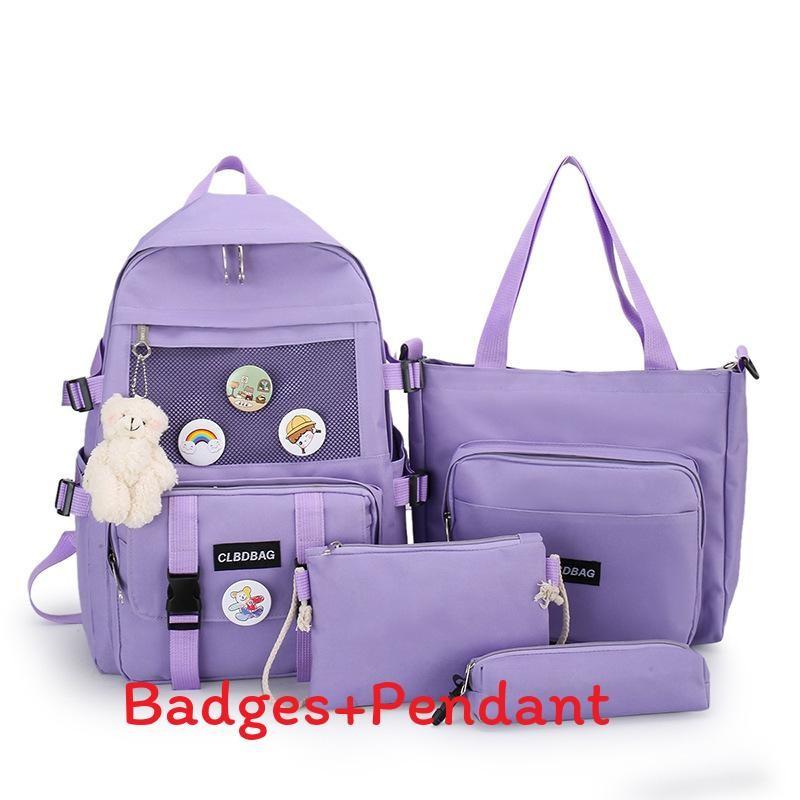 Practical School Cute Backpack Set With Waterproof Design For Boys And Girls