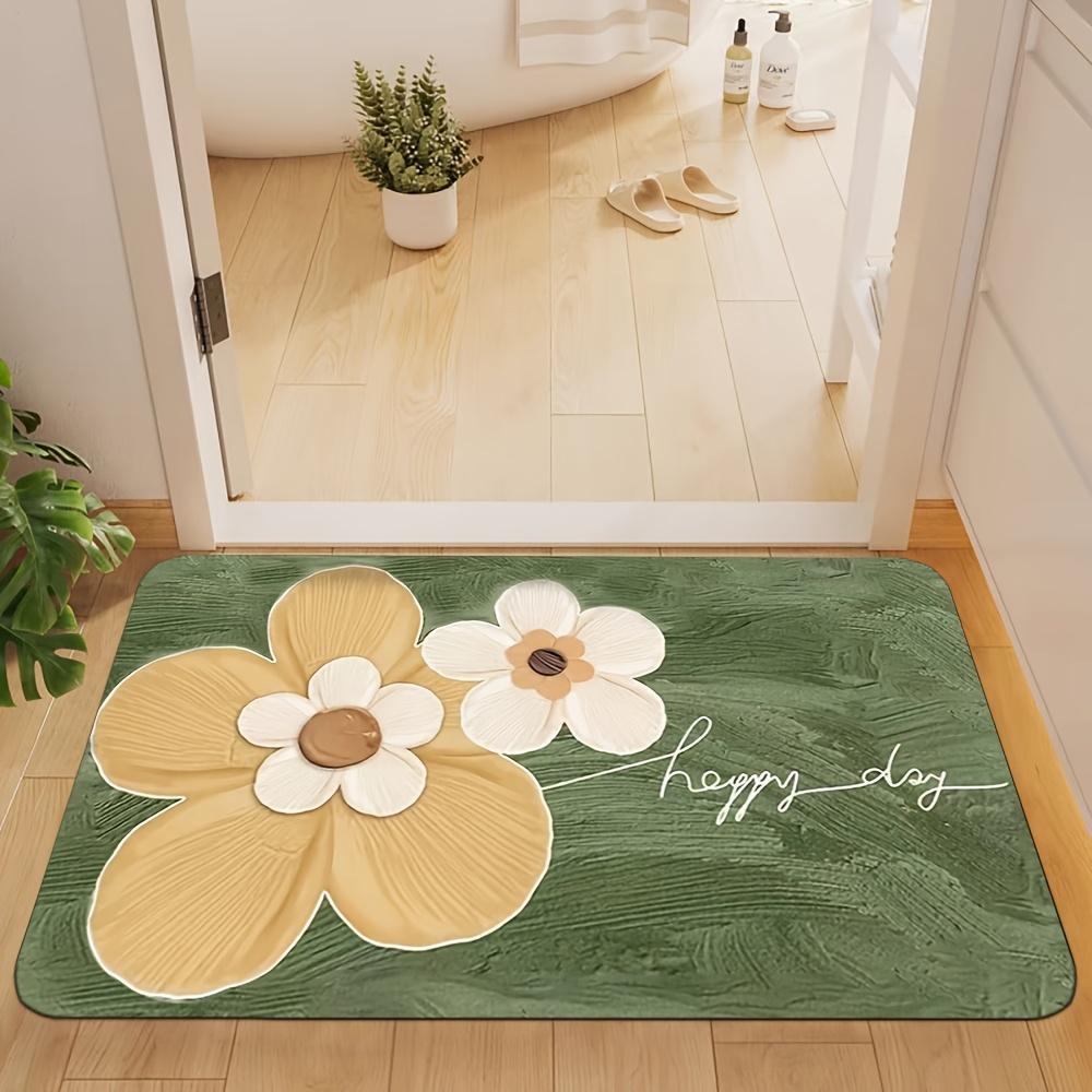 2D Flat-1PC Colorful Flower Door Mats for Home , Welcome mats for home decoration.
