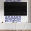 Self-Adhesive Vinyl Decorative Element for Home 100x50 cm Pattern with Floral Motifs