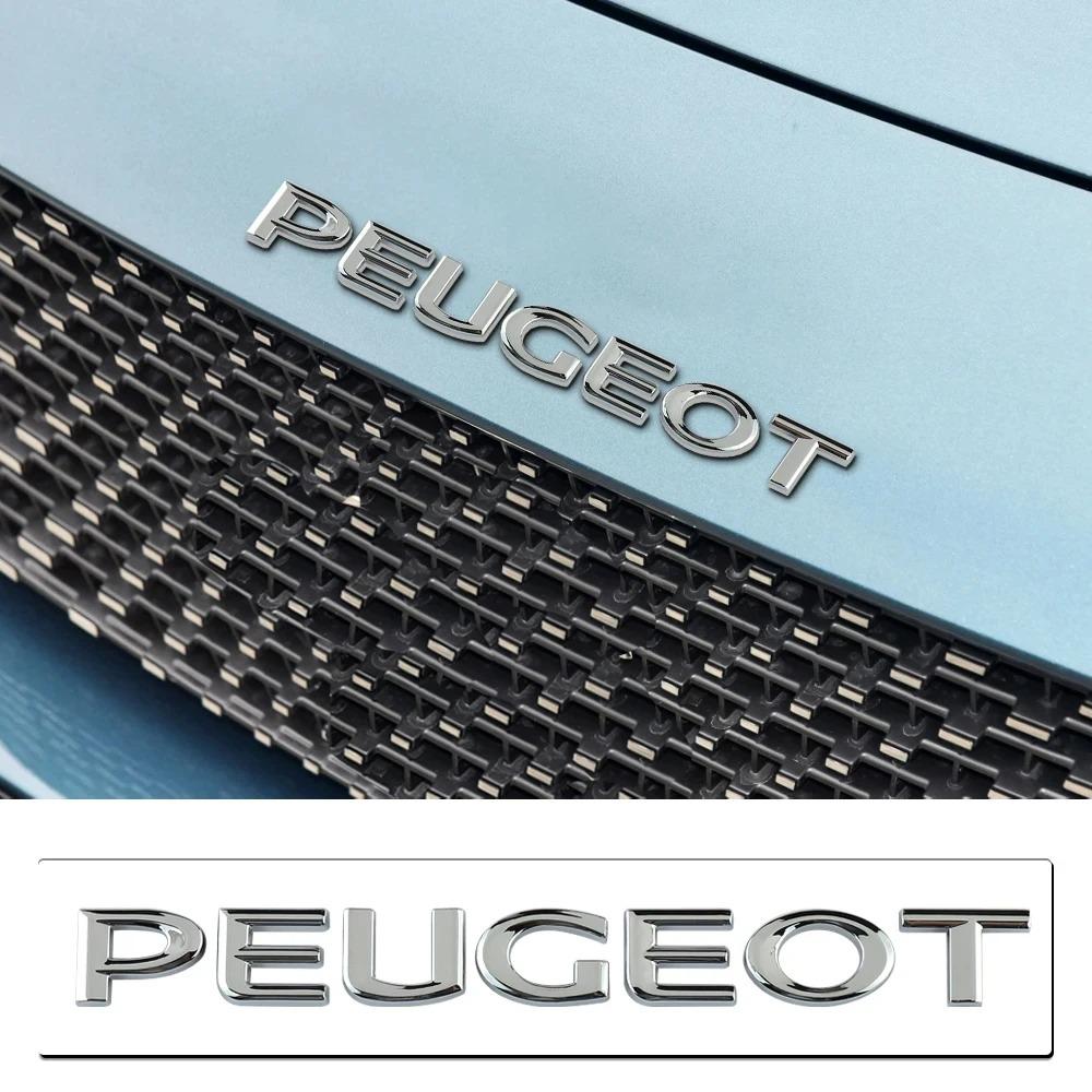 1Pcs Car Rear Trunk 3D Emblem PEUGEOT Letter Sticker Accessories For Peugeot 408 308 5008 208 2008 3008 Landtrek Rifter 508 301