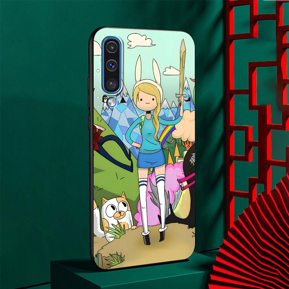 Adventure Fionna & Cake Time Case for Samsung Galaxy A03 A04s A20 A30 A20e A70 A70s A50 A40 A30s A50s A20s TPU Black Phone Cover Samsung A10