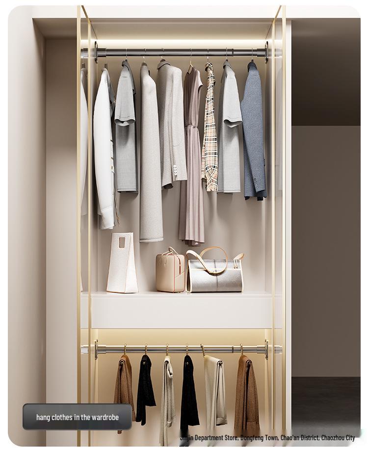 Regulowany, beznarzędziowy, wysuwany drążek ze stali nierdzewnej na ubrania i zasłonę prysznicową