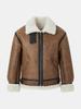 Ikalook Collar Strap Lambskin Shearling Jacket Cljp130