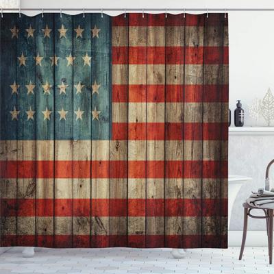 Native American Country Farm Style Shower Curtain Art Fabric Bathroom Decoration Shower Curtain with Hook, 180x180cm