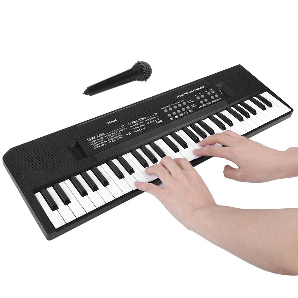 Electronic Organ Microphone and Recording Function 54‑Key Piano Keyboard BF‑5438