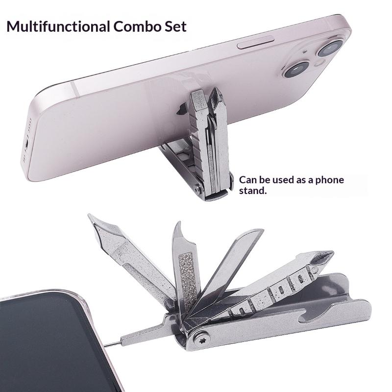 1Pcs 13-In-1 Portable Folding Tools Multi-Functional Stainless Steel Pocket Tool For Outdoor Emergency Repairs