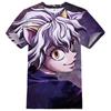 Hot Japansk Anime Hunter X Hunter 3D-trykket Gutter Jenter Streetwear Casual Mote T-skjorte Harajuku Unisex T-skjorte Barn Topp Klær