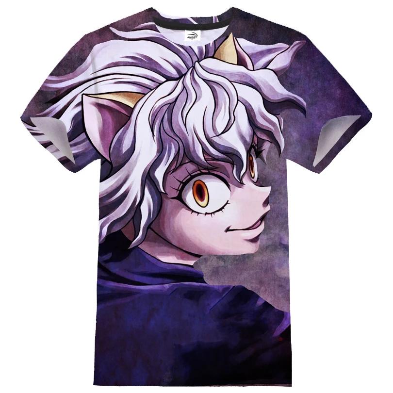 Hot Japansk Anime Hunter X Hunter 3D-trykket Gutter Jenter Streetwear Casual Mote T-skjorte Harajuku Unisex T-skjorte Barn Topp Klær