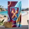 West Ham United Fußball-Print Strandtuch, Großes Weiches Schnelltrocknendes Handtuch für Strand Camping Schwimmen