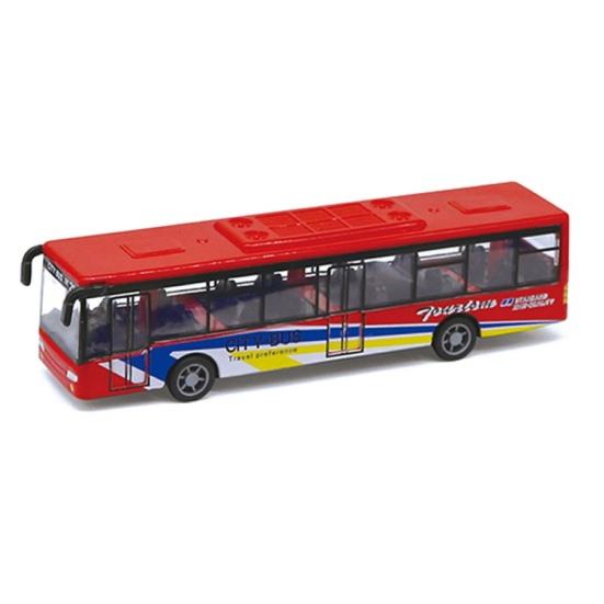 Alloy Mini Simulation Pull Back Car Bus Model Desktop Decor Kids Collectible Toy