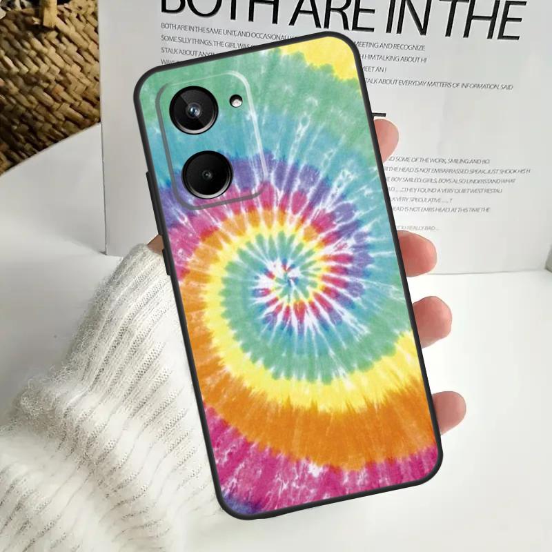 Trippy Tie Dye Hippie Art For Realme GT Neo 5 GT5 9 10 11 12 Pro Plus C30 C31 C33 C35 C25s C21Y C51 C55 C67 C53 Case