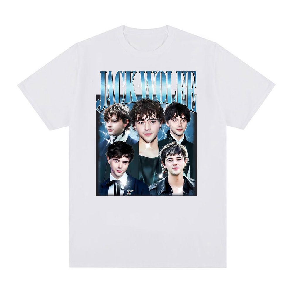Jack Wolfe Vintage 90s Broadway Actor Graphic T-shirts for Men Women Fashion Trend T Shirt Oversized T-shirt