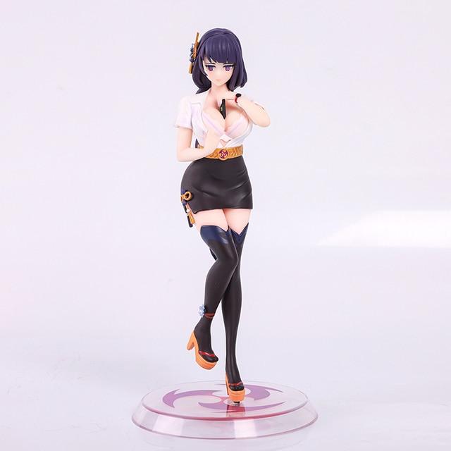 22cm Genshin Impact Raiden Shogun Anime Figure Ganyu /Keqing /Paimon /Klee Action Figure Hu Tao Figurine Collection Model Doll Toys