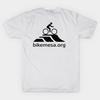 Men Black Print T-shirt Bikemesa No-Cut Transfer Paper Print Cotton Tshirt