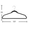 30 Non-Slip Rubber Hangers Durable Clothes Hangers Adult Teen Closet Organization and Space Saving
