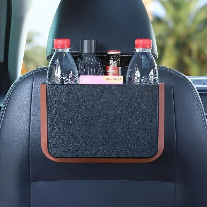 Auto Mülleimer Organizer Netz für Aufbewahrungstasche Auto Tasche Tablet Telefon Brille Schutzablage Rückentisch Rücksitz Getränkehalter