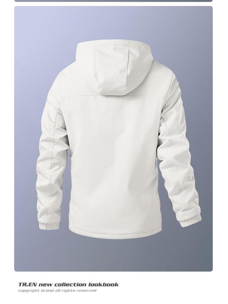 Men's Fleece-Lined Hooded Casual Jacket - 2025 Autumn/Winter Collection