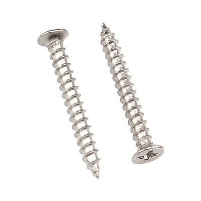 4 PCS Cross Flat Head Wood Screws M1 M1.5 M5 Construction Screws Zinc Plated Self Tapping Wood Screws For Cabinet Fiberboard