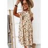 Summer Women's Dress Short-sleeved Round Neck Fashion Sexy Print Dresses