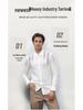 Camicia da uomo di lusso con strass, senza stiro, a maniche lunghe