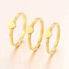 Fresh Stainless Steel Closed-mouth Heart-shaped Ring for Women - Simple Finger Jewelry Accessory
