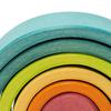 Colorful Wooden Rainbow Stacker Toy for Kids - Montessori Learning Fun