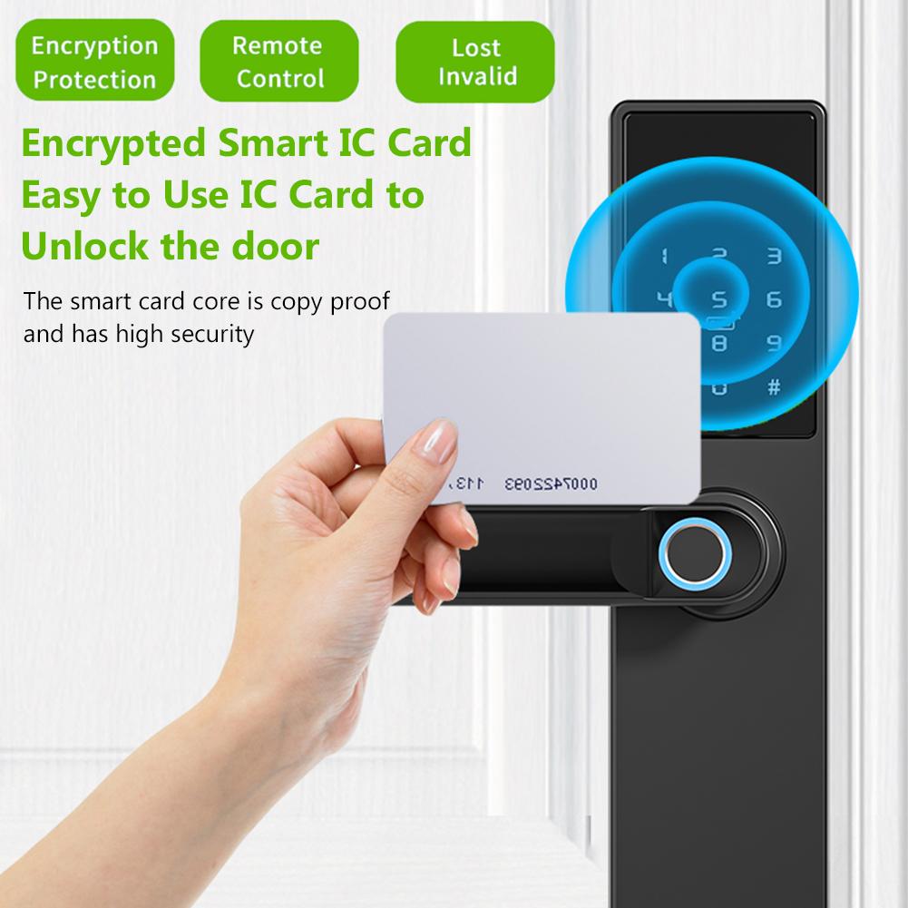 Tuya Electronic Door Lock with Password Wifi Biometric Tuya App Remote Unlocking Keyless Lock Fingerprint for Home Office Door