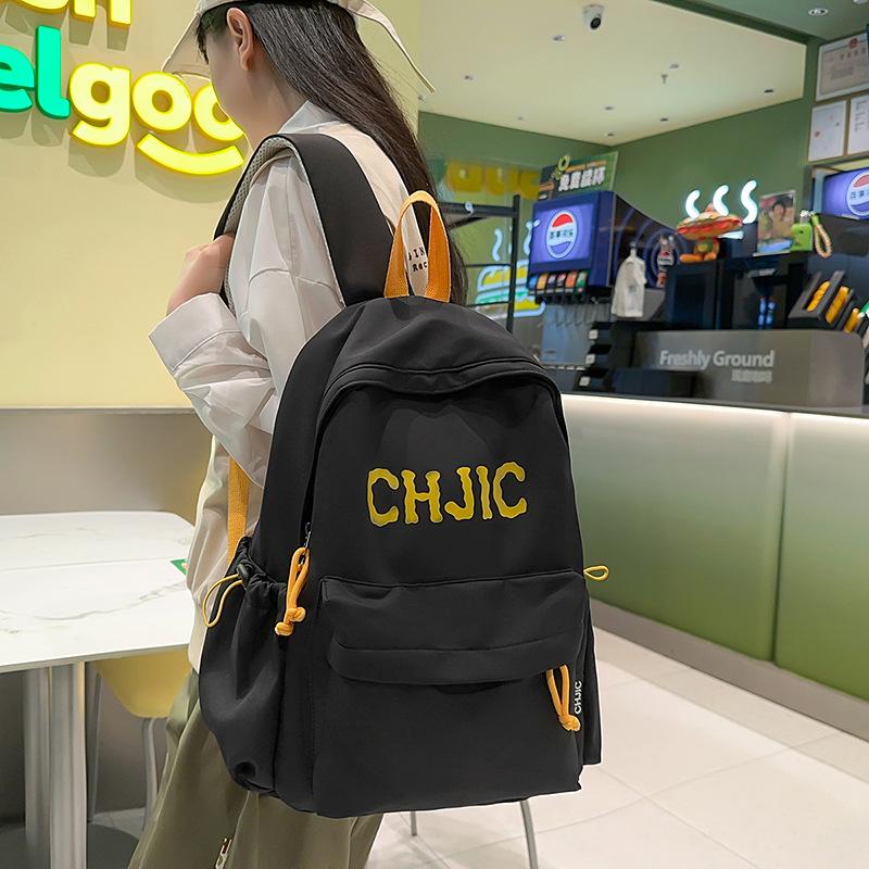 

School bag, junior high school student large-capacity casual backpack, lightweight and versatile high-value backpack, student school bag чорний