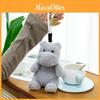 Hippo Plush Keychain With Short Pile Soft Material For Kids Gift