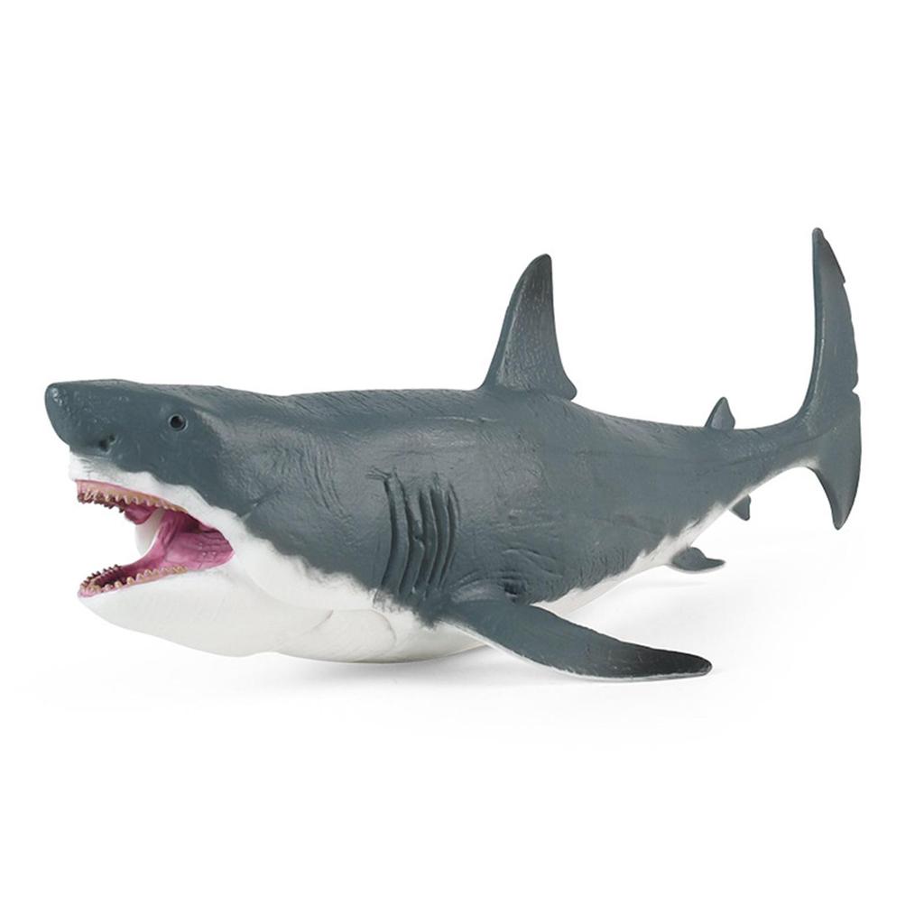 Megalodon Simulation Plastic Figure Ancient Action Animal for Birthday Kids