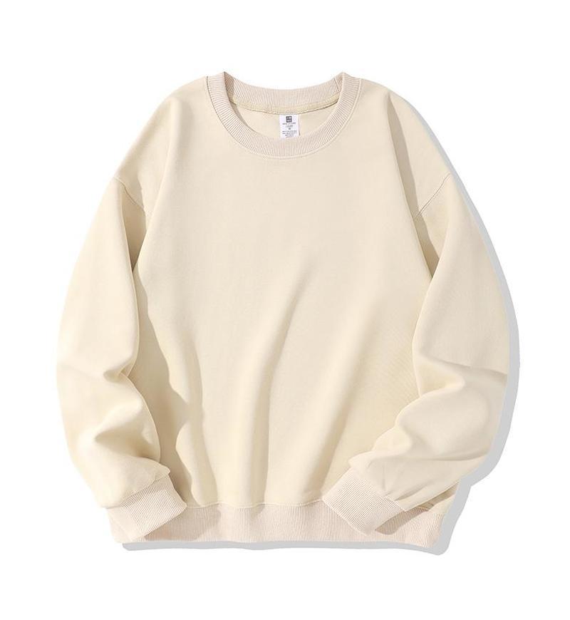 Women's College Style Embroidered Logo Plus Velvet Sweatshirt