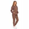 Women's Warm Joggers with Plain Pattern MORAJ L MOCCA