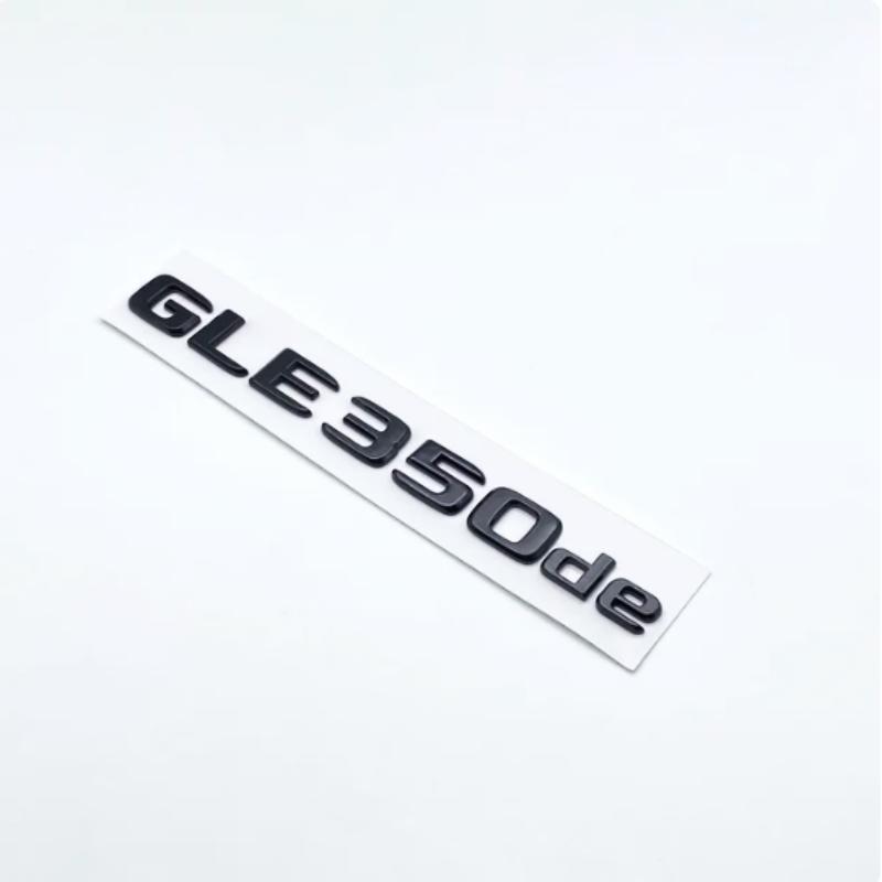 3D ABS Chrome Glossy Black Letters GLE350e GLE350de GLE500e 4Matic Emblem for Mercedes Benz W166 Car Trunk Logo Sticker