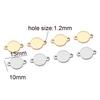 20/50/100pcs Stainless Steel Customize Logo Tags Charms Connectors for DIY Jewelry Making Personalized Name Logo Jewelry Tags
