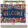 2D Flat Single International Flag Party Banner, Polyester Greeting Backdrop for Home, Wall Decor, Party Supplies & Gifts