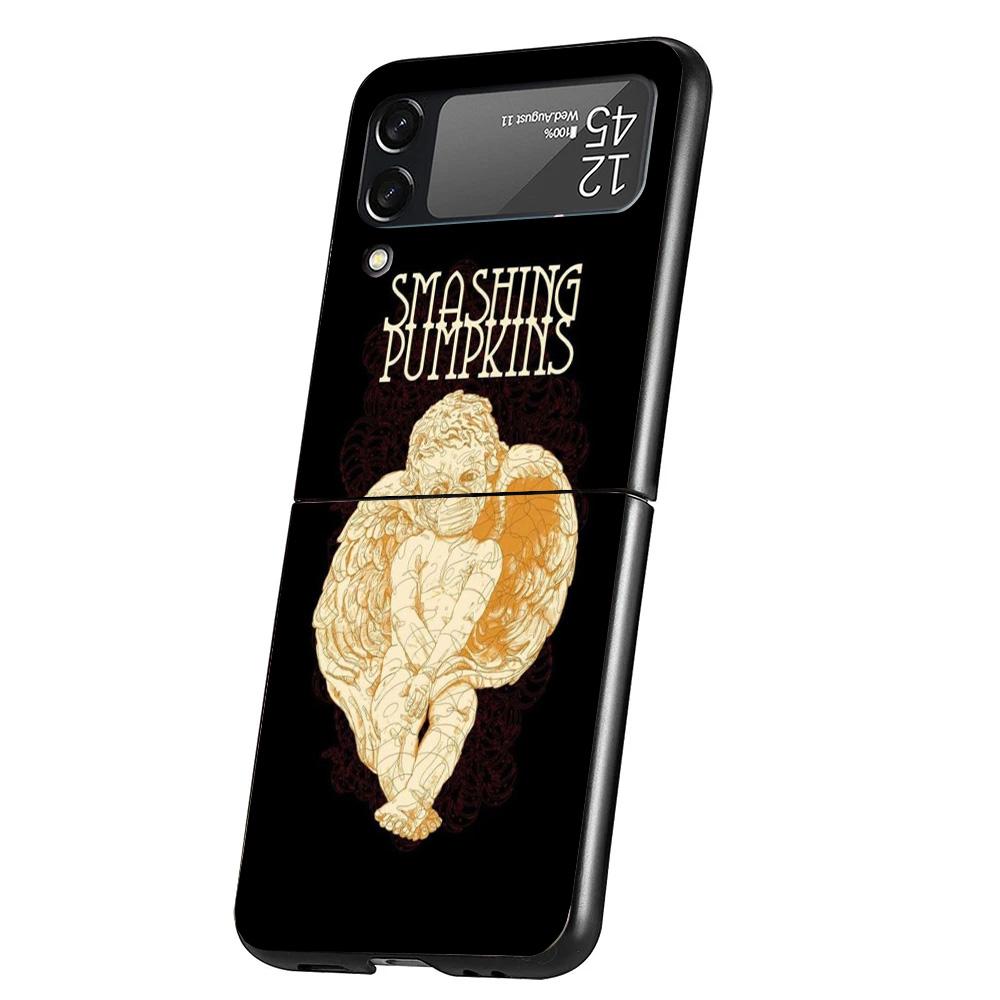 

Rock The Smashing Pumpkins Cover Phone Case For Samsung Galaxy Z Flip 7 6 5 4 3 5G Flip7 Flip6 Flip5 Flip4 Flip3 Black Fundas Sh Samsung Z Flip 4