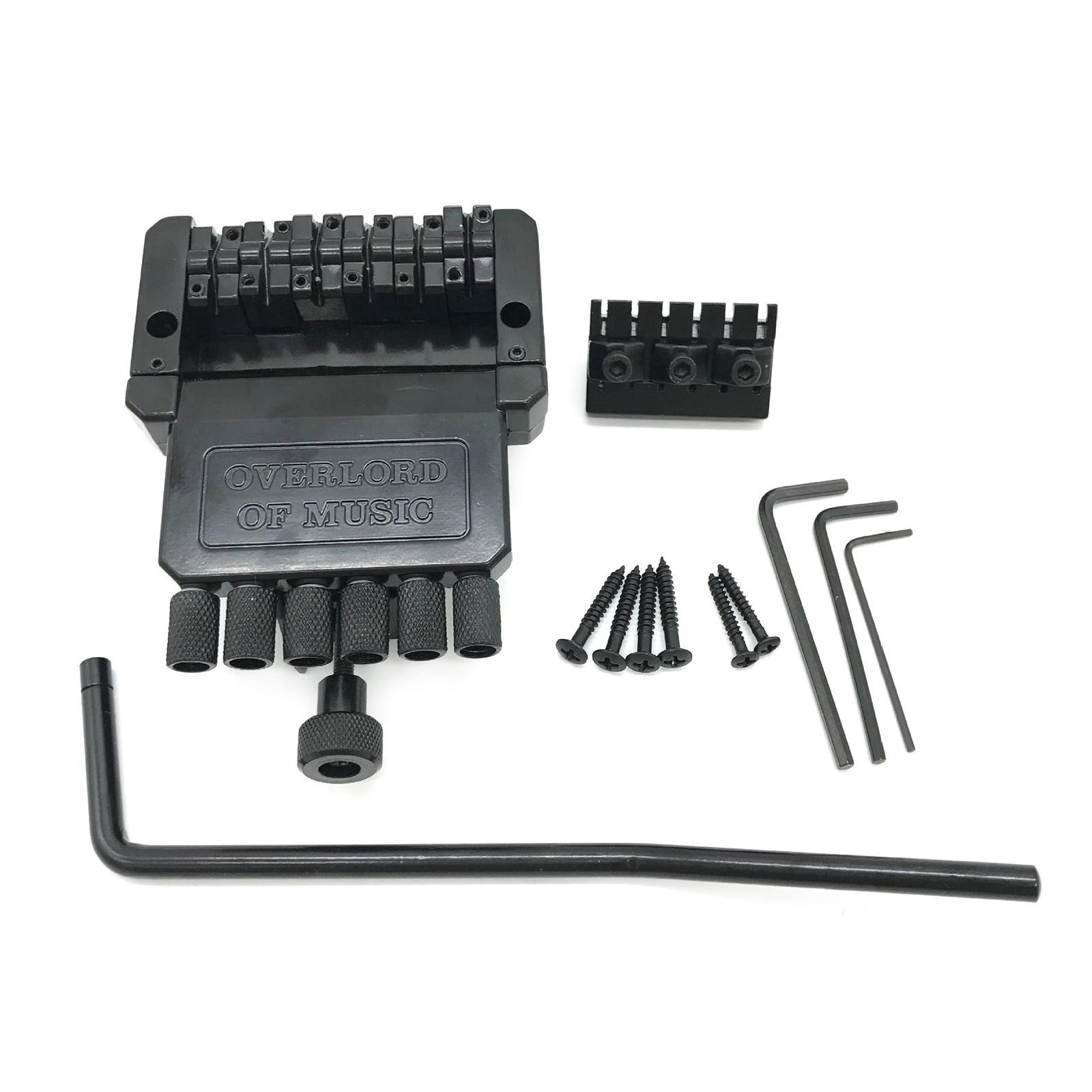 

Headless Electric Guitar Tremolo Bridge 6 String Saddle Headless Guitar Bridge Tailpiece Guitar Accessories Durable 1