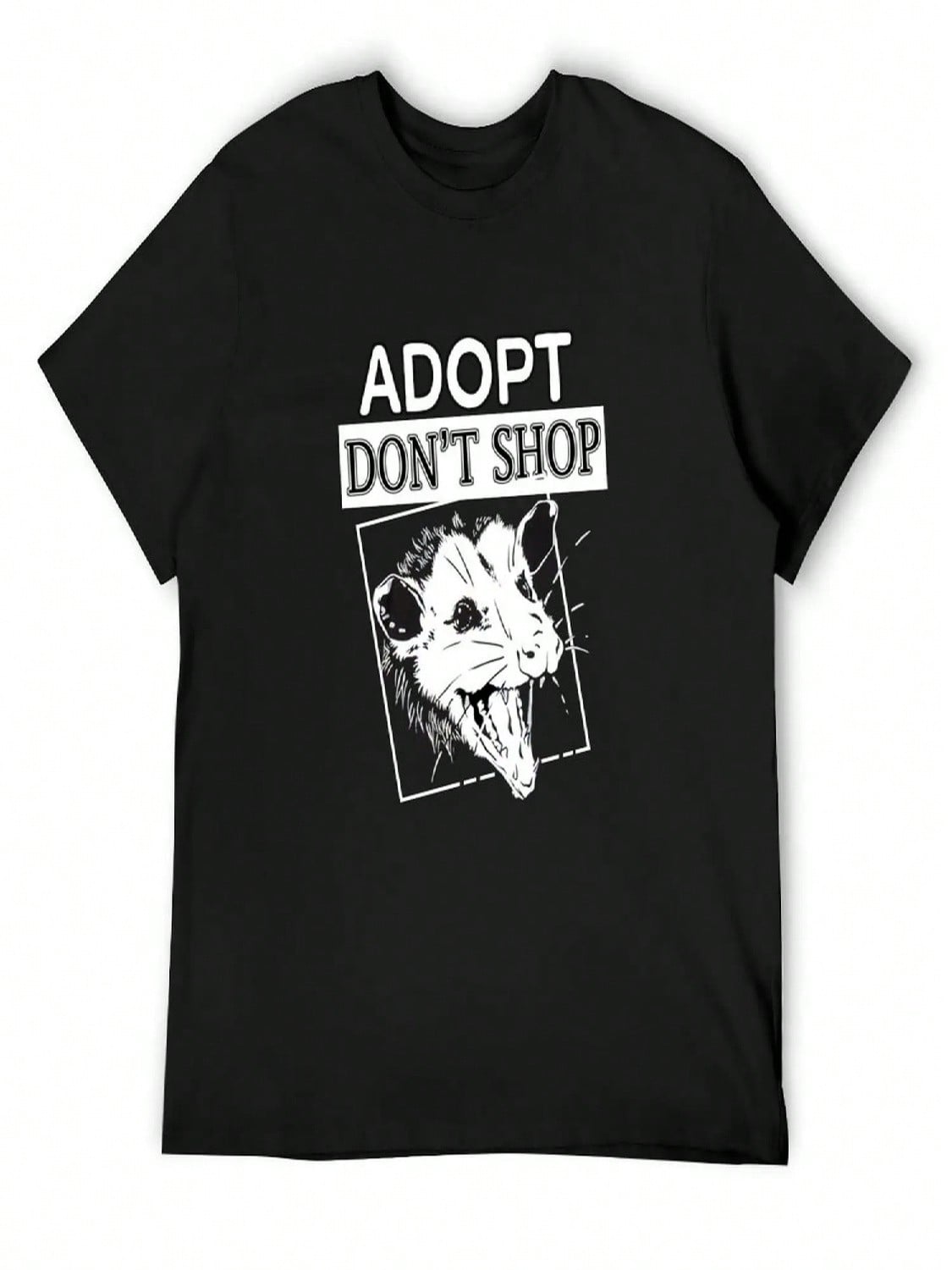 Adopt, Don t Shop Screaming Opposum T-Shirt Customs Design Your Own Sports Fans Topping T-Shirt unisex S разноцветный