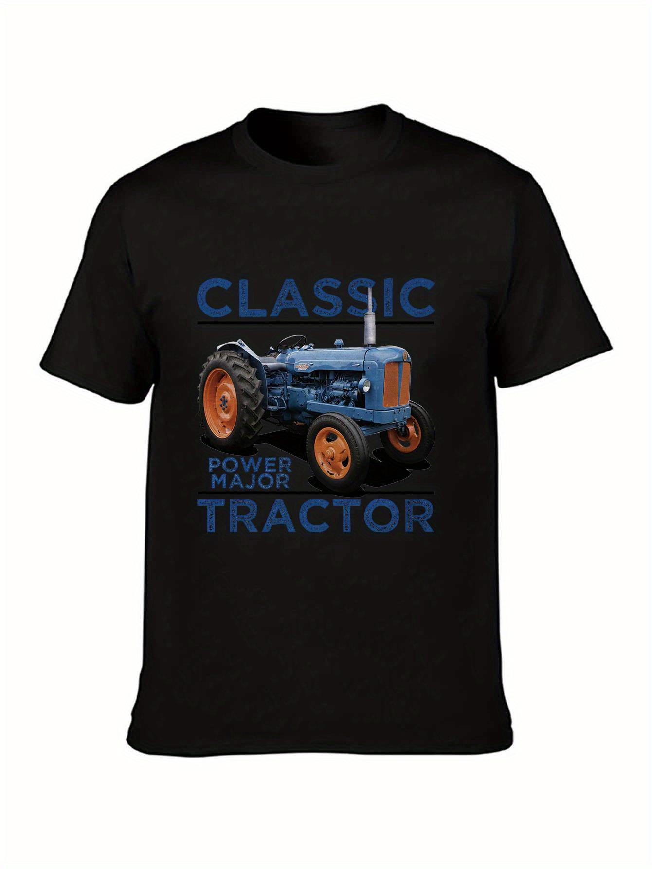Retro Fordson Major Tractor T-Shirt - Vintage Farming Design with Iconic Logo & Classic Tractor Graphic XL